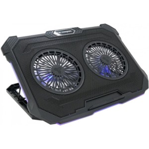 Підставка до ноутбука IceCoorel 10-17", 2*125mm 1200 RPM, 2*USB, 415x293x26.5mm, RGB (F8)