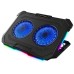 Подставка для ноутбука IceCoorel 10-17", 2*125mm 1200 RPM, 2*USB, 415x293x26.5mm, RGB (F8)