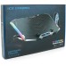 Подставка для ноутбука IceCoorel 10-17", 8*70mm, 2*USB, + LCD, 410x297x40mm, RGB (K10)