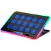 Подставка для ноутбука IceCoorel 10-19", 15*60mm 2550 RPM, 2*USB, + LCD, 415x296x28mm, RGB (K15D)