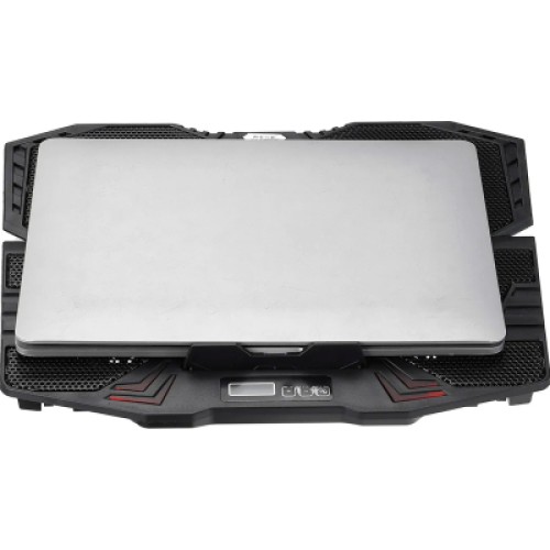 Подставка для ноутбука IceCoorel 10-15", 1*125mm 1400 RPM + 4*70mm 2500 RPM, 2*USB, 365x297x30mm, Red (K5Red)