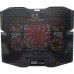 Подставка для ноутбука IceCoorel 10-15", 1*125mm 1400 RPM + 4*70mm 2500 RPM, 2*USB, 365x297x30mm, Red (K5Red)