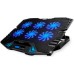 Подставка для ноутбука IceCoorel 10-17", 6*70mm 1800 RPM, 2*USB, + LCD, 365*297*30mm, Black (K8)