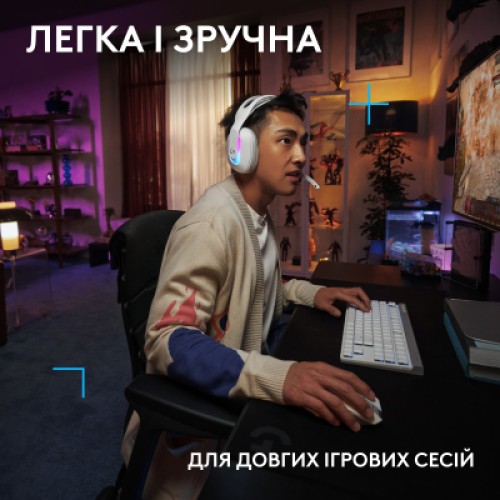 Наушники Logitech G522 Lightspeed Wireless Gaming Headset White (981-001550)