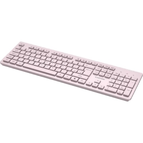 Клавиатура Canyon HKB-W01 Silent Wireless UA Beige (CNS-HKBW01BG)