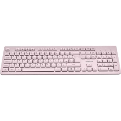 Клавиатура Canyon HKB-W01 Silent Wireless UA Beige (CNS-HKBW01BG)