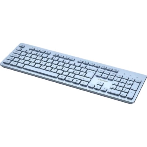 Клавиатура Canyon HKB-W01 Silent Wireless UA Blue (CNS-HKBW01BL)