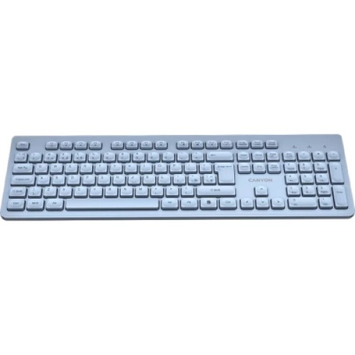 Клавиатура Canyon HKB-W01 Silent Wireless UA Blue (CNS-HKBW01BL)