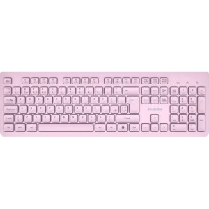 Клавиатура Canyon HKB-W01 Silent Wireless UA Pink (CNS-HKBW01P)