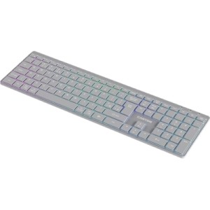 Клавіатура Canyon HKB-W11 Slim Dual Mode Wireless/Bluetooth RGB UA Grey (CNS-HBTK11G)