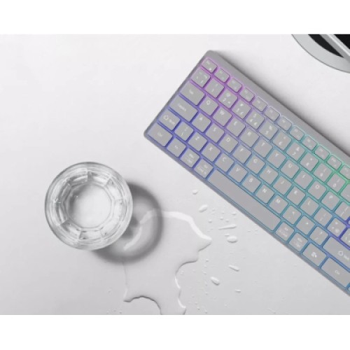 Клавиатура Canyon HKB-W11 Slim Dual Mode Wireless/Bluetooth RGB UA Grey (CNS-HBTK11G)