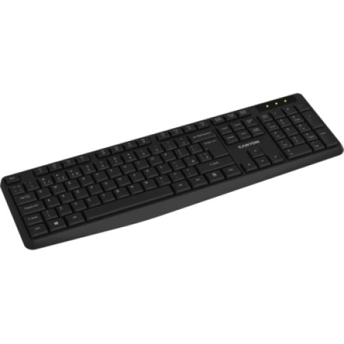 Клавиатура Canyon KB-W01 Water resistant Wireless UA Black (CNE-CKEYW01)