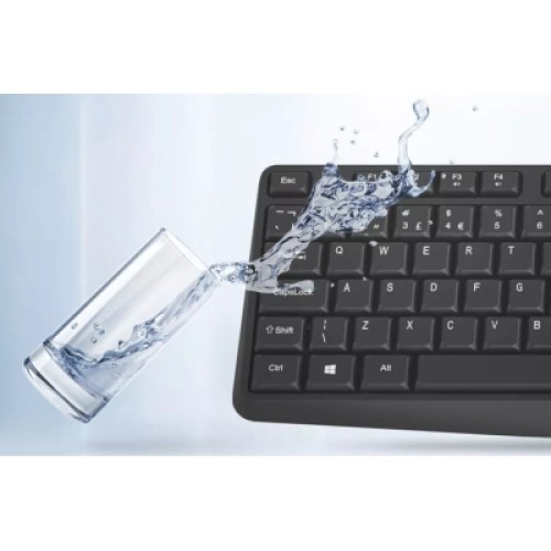 Клавиатура Canyon KB-W01 Water resistant Wireless UA Black (CNE-CKEYW01)