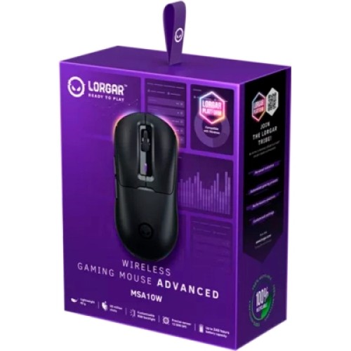 Мышка Lorgar MSA10W Wireless Gaming Black (LRG-MSA10W-BK)