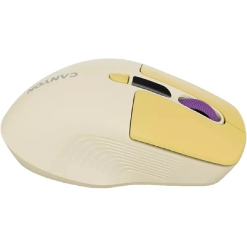 Мышка Canyon MW-26 LCD Silent Wireless/Bluetooth Yellow (CNS-CMSW26Y)