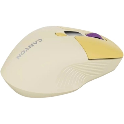 Мышка Canyon MW-26 LCD Silent Wireless/Bluetooth Yellow (CNS-CMSW26Y)