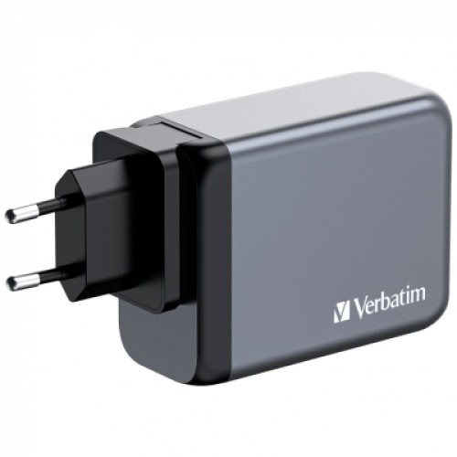 Зарядное устройство Verbatim GaN 200 W 4 ports (2xUSB-C-100 W,USB-C-65 W /USB-A -3.0) (32204)