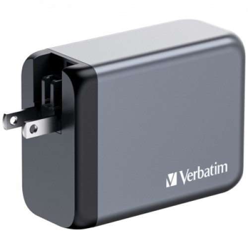Зарядное устройство Verbatim GaN 200 W 4 ports (2xUSB-C-100 W,USB-C-65 W /USB-A -3.0) (32204)