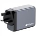 Зарядное устройство Verbatim GaN 200 W 4 ports (2xUSB-C-100 W,USB-C-65 W /USB-A -3.0) (32204)