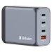 Зарядное устройство Verbatim GaN 200 W 4 ports (2xUSB-C-100 W,USB-C-65 W /USB-A -3.0) (32204)