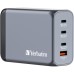 Зарядное устройство Verbatim GaN 240 W 4 ports (USB-C-140 W,USB-C-100 W,USB-C-65 W /USB-A -3.0) (32205)