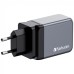 Зарядное устройство Verbatim GaN 65 W 3 ports (2xUSB-C-65 W /USB-A -3.0) (32201)