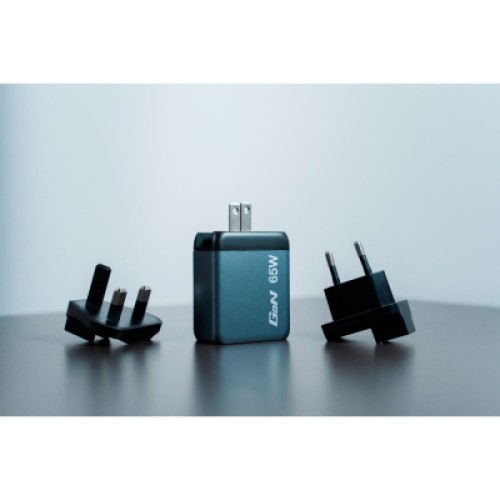Зарядное устройство Verbatim GaN 65 W 3 ports (2xUSB-C-65 W /USB-A -3.0) (32201)