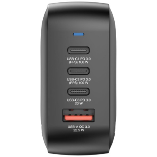 Зарядное устройство Verbatim MiniGaN 100 W 4 ports (3xUSB-C/1xUSB-A) (32231)