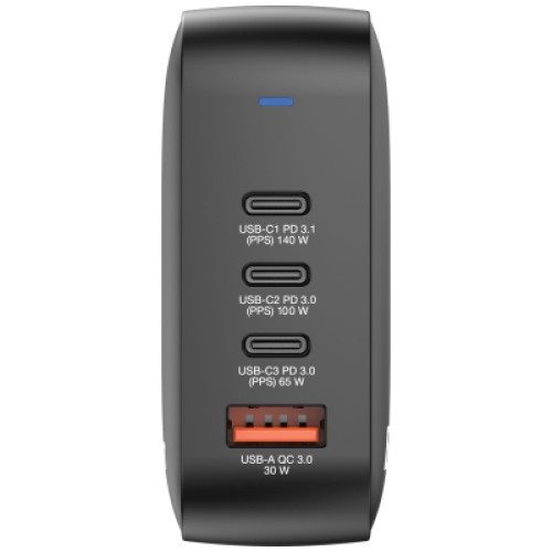 Зарядное устройство Verbatim MiniGaN 165 W 4 ports (3xUSB-C/1xUSB-A) (32216)
