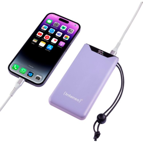 Батарея универсальная Intenso F10000 10000mAh QC3.0 purple (7332033)