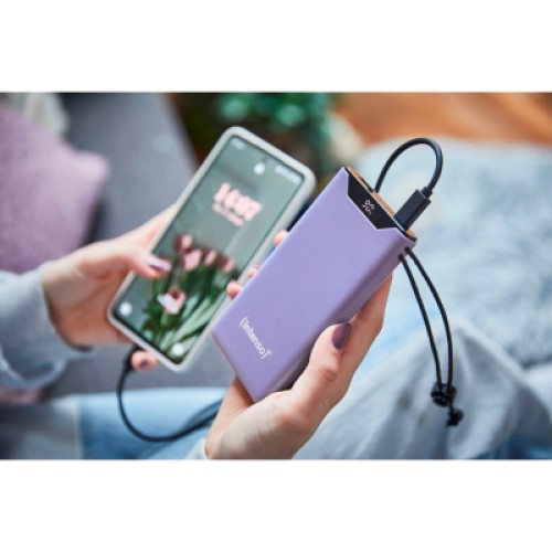Батарея универсальная Intenso F10000 10000mAh QC3.0 purple (7332033)