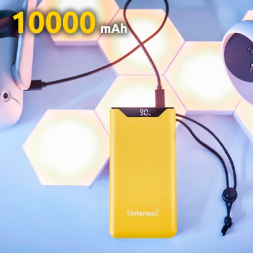 Батарея универсальная Intenso F10000 10000mAh QC/3.0 yellow (7332039)