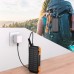 Батарея универсальная Choetech 10000mAh 10W 2USB-A+USB-C,solar panel Black-Orange (B658-OR)