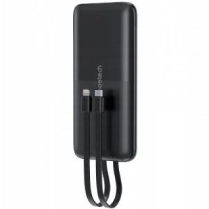 Батарея универсальная Choetech 10000mAh 22,5W, MicroUSB, USB-A, USB-C, build-in USB-C/Lightning cable (B654-BK)