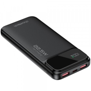 Батарея универсальная Choetech 10000mAh 22.5W, PD, QC/3.0, USB-A, USB-C, Black (B728-CCBK)