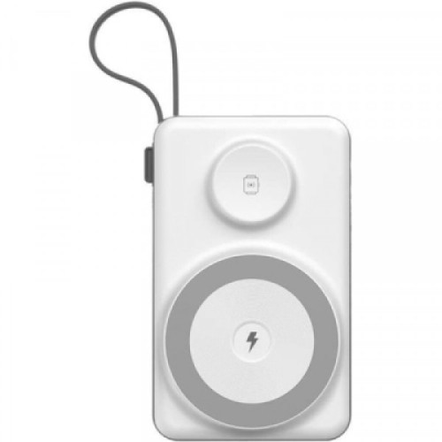 Батарея универсальная Choetech Magnetic Wireless 20000mAh 22.5W, PD, QC/3.0, Apple Watch charger, White (B696-GW)