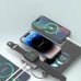 Батарея универсальная Choetech Magnetic Wireless 10000mAh 15W, PD, QC/3.0, 3in1charg. with build-in cable (B695-GW)