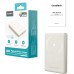 Батарея универсальная Choetech Magnetic Wireless 10000mAh 20W, PD, Qi-15W, USB-C In/Out Ultra-thin, Beige (B739-CCCWH)