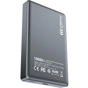 Батарея универсальная Choetech Magnetic Wireless 10000mAh 20W, PD, Qi-15W, USB-C In/Out, Ultra-thin, Black (B739-CCBK)