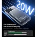 Батарея универсальная Choetech Magnetic Wireless 10000mAh 20W, PD, Qi-15W, USB-C In/Out, Ultra-thin, Black (B739-CCBK)