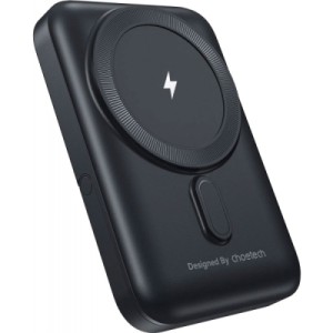 Батарея универсальная Choetech Magnetic Wireless 10000mAh 20W, PD, Qi-15W, USB-C In/Out, with holder, Black (B743-CCBK)