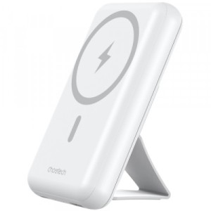 Батарея универсальная Choetech Magnetic Wireless 10000mAh 20W, PD,QC/3.0, USB-A, USB-C, White (B663-ACWH)