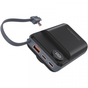 Батарея універсальна Choetech Magnetic Wireless 20000mAh 22.5W, PD, QC/3.0, Apple Watch charger, Black (B696-BK)