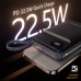 Батарея универсальная Choetech Magnetic Wireless 20000mAh 22.5W, PD, QC/3.0, Apple Watch charger, Black (B696-BK)