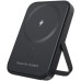 Батарея универсальная Choetech Magnetic Wireless 5000mAh 20W, PD, Qi-15W, USB-C In/Out, with holder, Black (B742-CCBK)