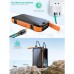 Батарея универсальная Choetech Wireless 20000mAh 20W, PD, QC/3.0, solar panel, Qi-5W, Black-Orange (B657-OR)
