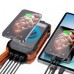 Батарея универсальная Choetech Wireless 20000mAh 20W, PD, QC/3.0, solar panel, Qi-5W, Black-Orange (B657-OR)