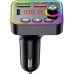 FM модулятор Havit HV-FM819BT USB-A+USB-C PD24W RGB Black (HV-FM819BT)