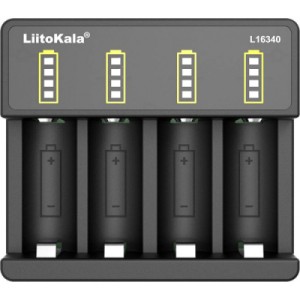 Зарядное устройство для аккумуляторов Liitokala 4 Slots, Li-ion, 16340, CR123A (Lii-L16340)