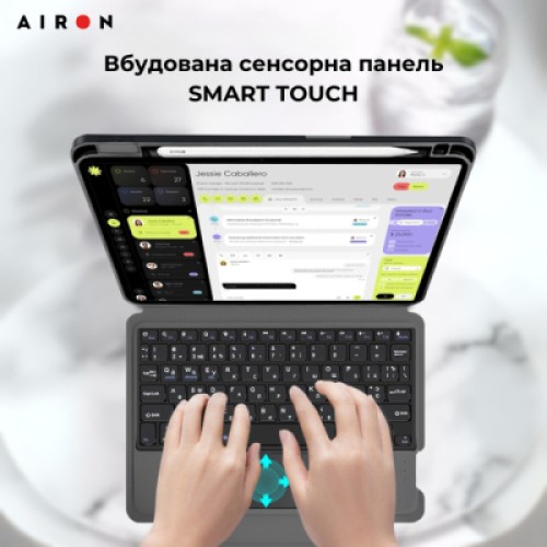 Чехол для планшета AirOn Premium iPad Pro 13 2024 + keyboard (4822352781231)